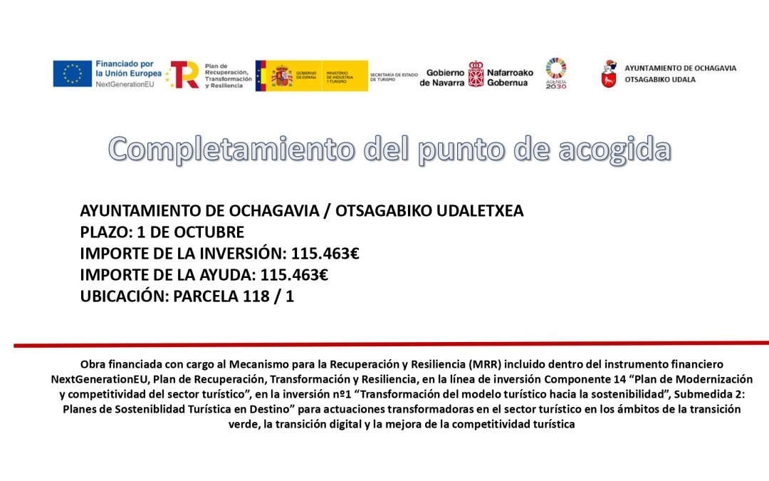 Completamiento del punto de acogida